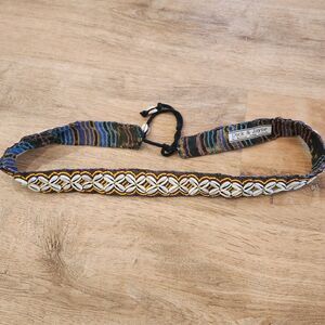 Vintage DICK & JAYNE Seashell Beaded Belt 36" Boho Ocean Hippie